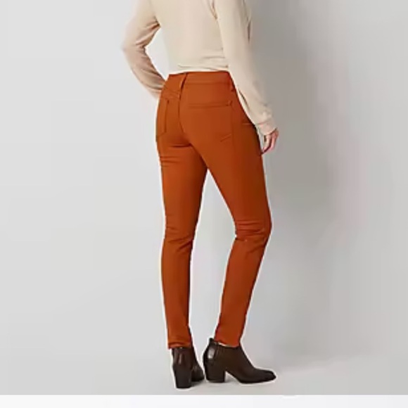 St. John's Bay Womens Petite Mid Rise Skinny Fit Jean - Picture 3 of 7